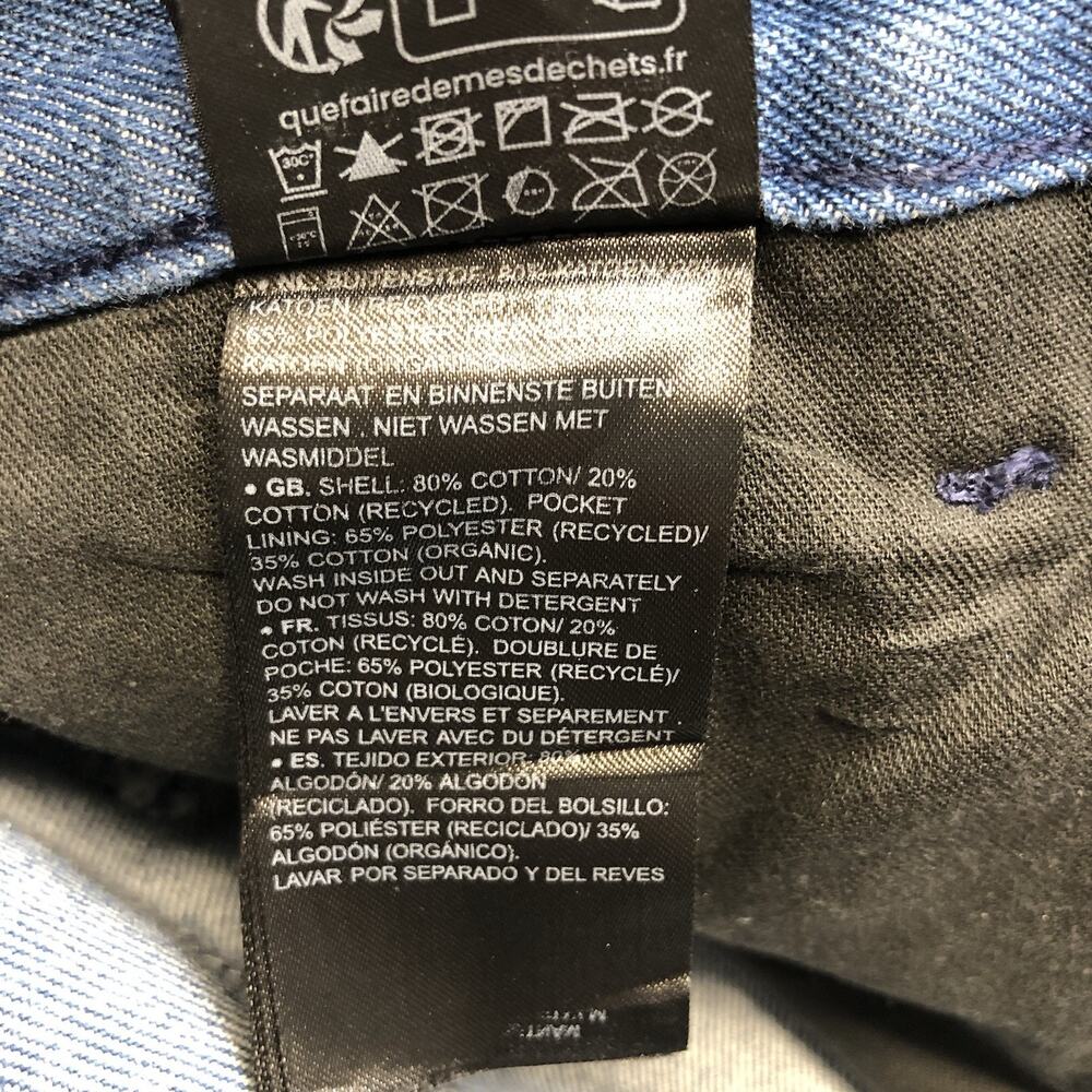 GStar Raw Viktoria High Rise Straight LUNA BLUE METAL Jeans Size 28 x 34 - Picture 10 of 12